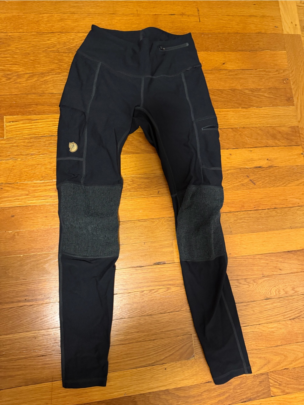 Fjallraven Black Technical Joggers with Knee Reinforcement